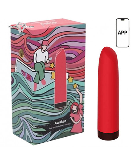 Vibrador 9cm Lápiz Labial para tu clítoris APP Awaken Magic Motion