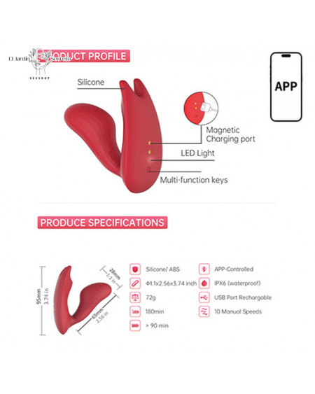 Vibrador Clítoris y Punto G con APP Umi Magic Motion