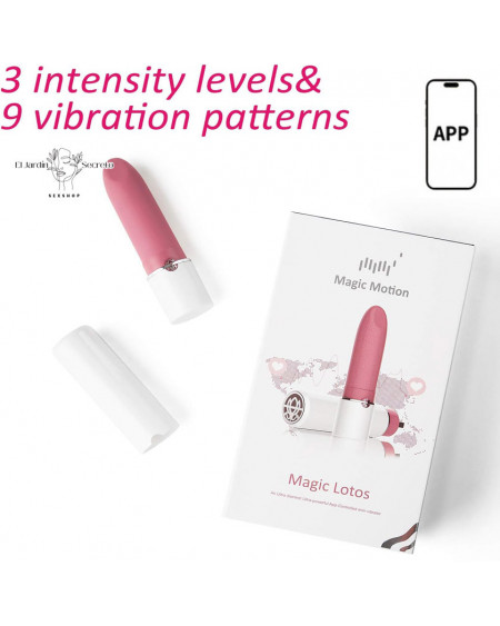 Mini Vibrador 10cm Clítoris Lápiz Labial con APP Lotos Magic Motion