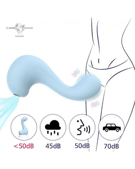 Succionador clítoris y Vibrador Punto G APP Swan Pink Sex Toys