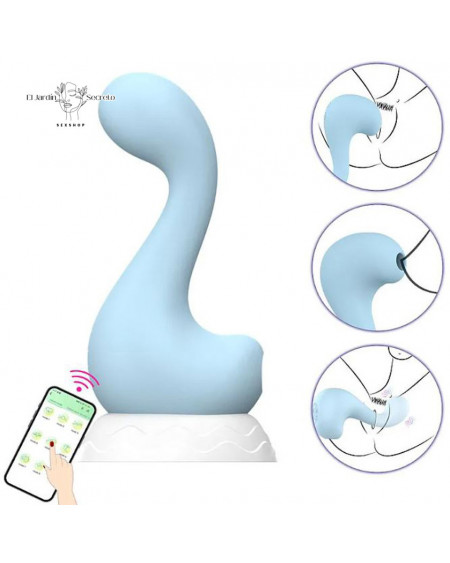 Succionador clítoris y Vibrador Punto G APP Swan Pink Sex Toys
