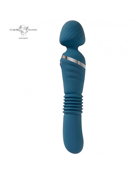 Vibrador 23cm Doble Punto G Clítoris The Dual End Thrusting Wand Adam & Eve