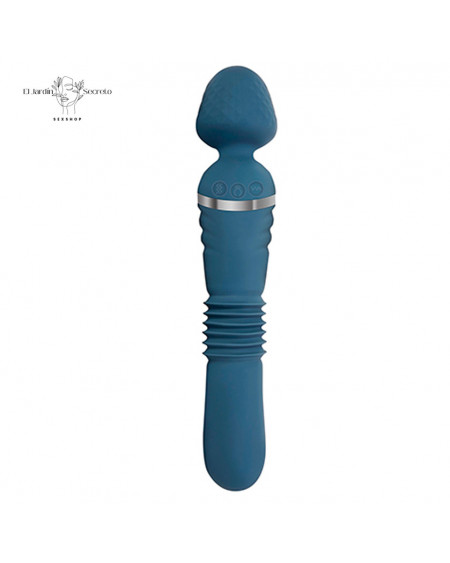 Vibrador 23cm Doble Punto G Clítoris The Dual End Thrusting Wand Adam & Eve