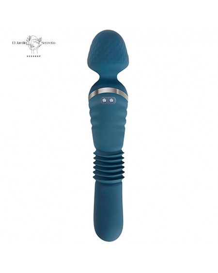 Vibrador 23cm Doble Punto G Clítoris The Dual End Thrusting Wand Adam & Eve
