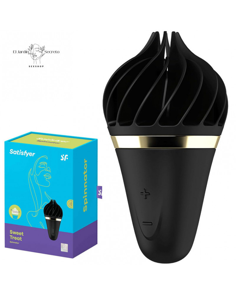 Vibrador Tipo Helado para Clítoris Sweet Temptation Black Satisfyer