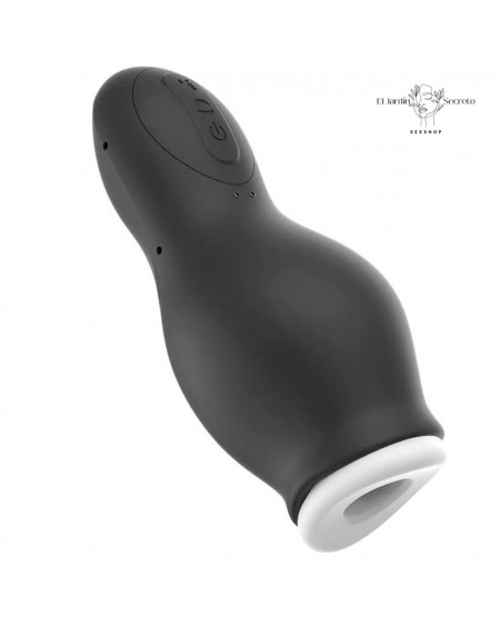 Masturbador Negro masculino con Vibración y succión Dragon Training Cup