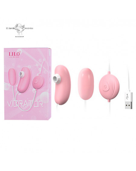 Mini Huevo Vibrador con Succión para Clítoris Punto G