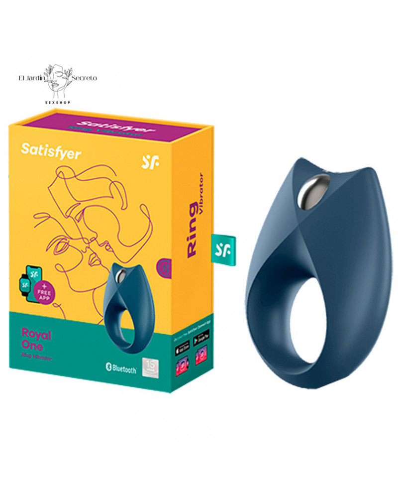 Anillo con Vibración Para Pene Royal One Blue Satisfyer
