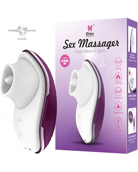 Succionador Vibrador para Clítoris Sexo Oral Lengua Stimulator Dibe