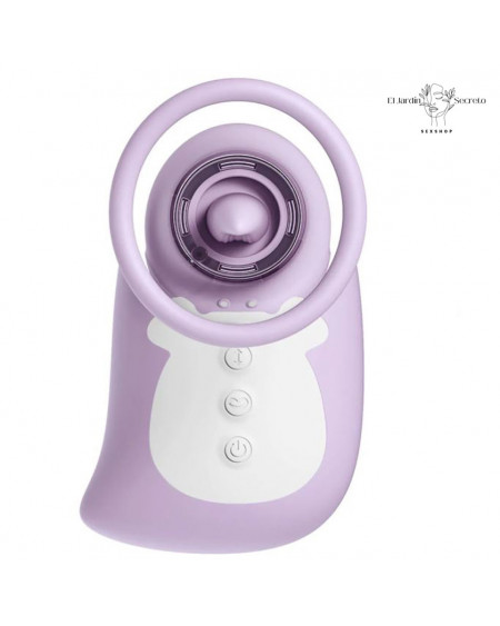 Vibrador y Succionador de Clítoris Rotación Penguin Pump And Tongue