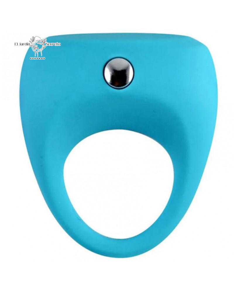 Anillo para pene Vibración Clítoris Silicon Azul Cock Ring
