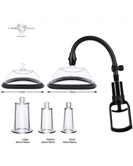 Bomba Negra Manual vaginal estimulador de clítoris y pezones