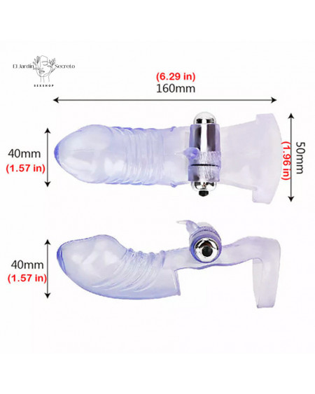 Funda para dedo con vibrador de clítoris Punto G Vibrating Finger Sleeve