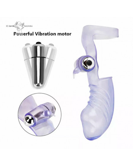 Funda para dedo con vibrador de clítoris Punto G Vibrating Finger Sleeve