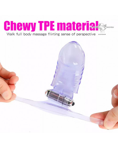 Funda para dedo con vibrador de clítoris Punto G Vibrating Finger Sleeve