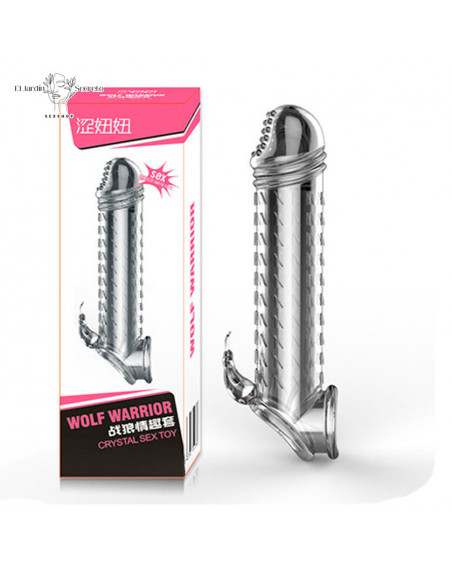 Funda para pene Extensión 13cm Clítoris Wolf Warrior Penis