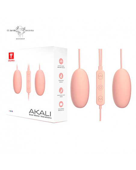 Bala Doble con Vibración Para Clítoris Akali Round Bullet Vibrator Flesh Galaku
