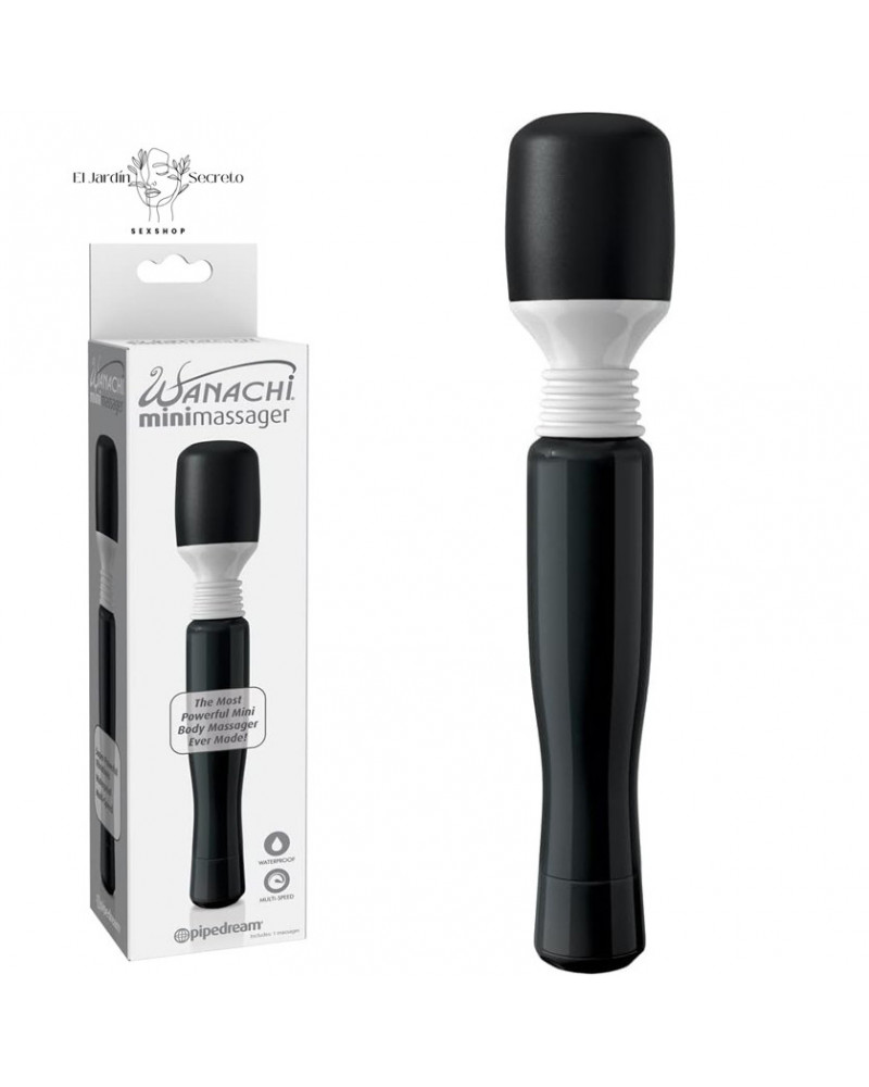 Wanachi 21cm Vibrador Flexible Clítoris Vagina Mini Black Pipedream