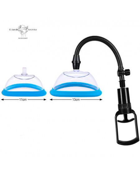 Bomba Vaginal Azul estimulador succionador de clítoris