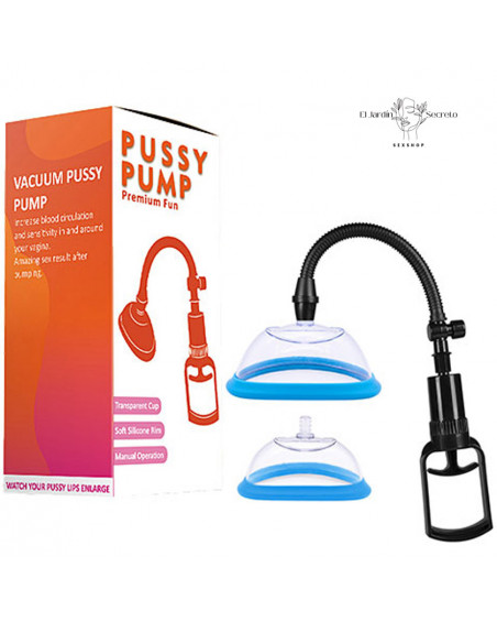 Bomba Vaginal Azul estimulador succionador de clítoris