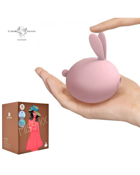 Succionador y Vibrador para Clítoris Conejito Rosa Miss KK Pink