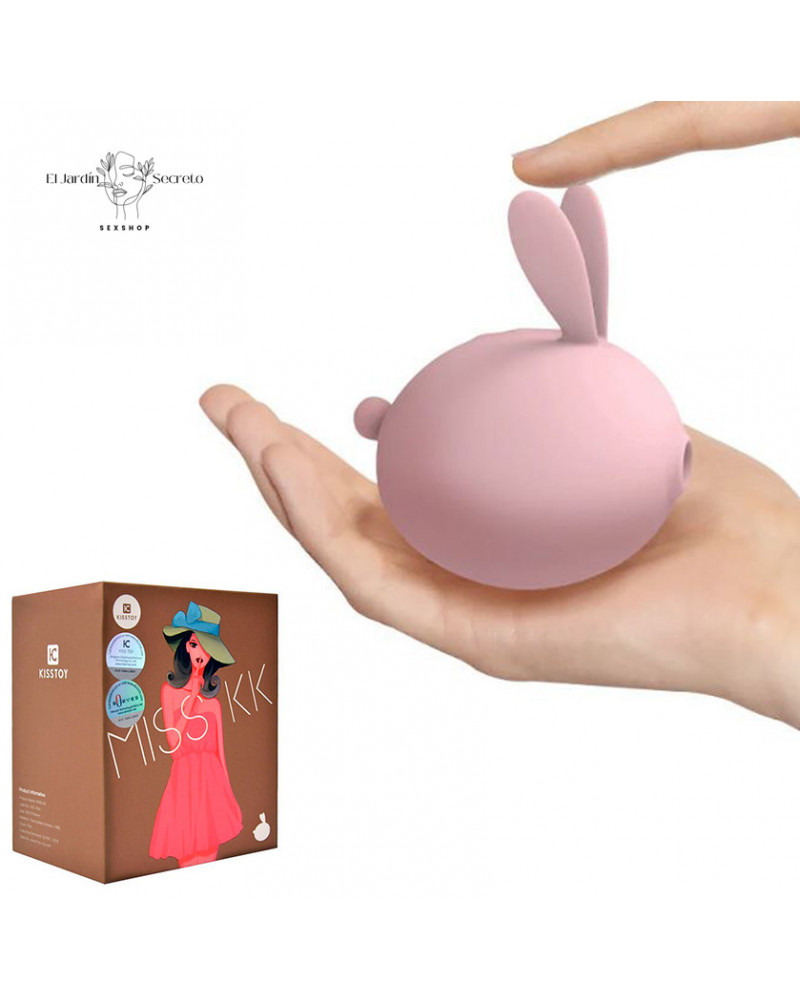 Succionador y Vibrador para Clítoris Conejito Rosa Miss KK Pink