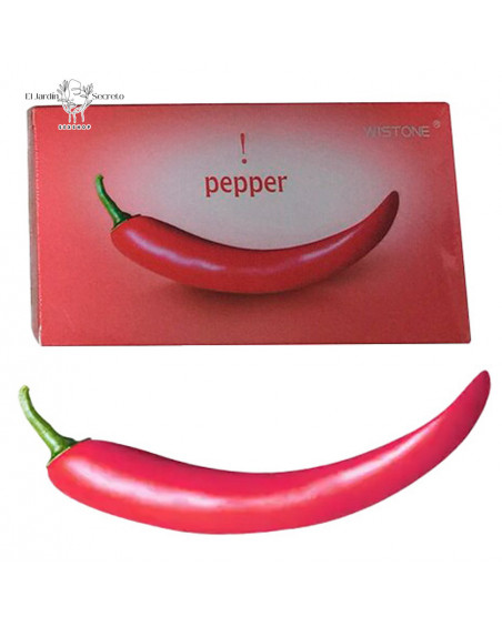 Vibrador Sexo Anal Vaginal 16cm Pepper Vegetables Sexy Cucumber