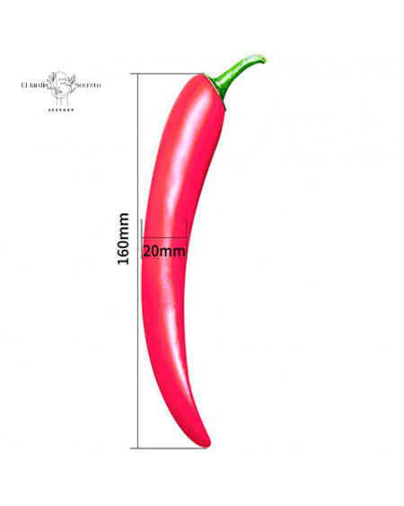Vibrador Sexo Anal Vaginal 16cm Pepper Vegetables Sexy Cucumber