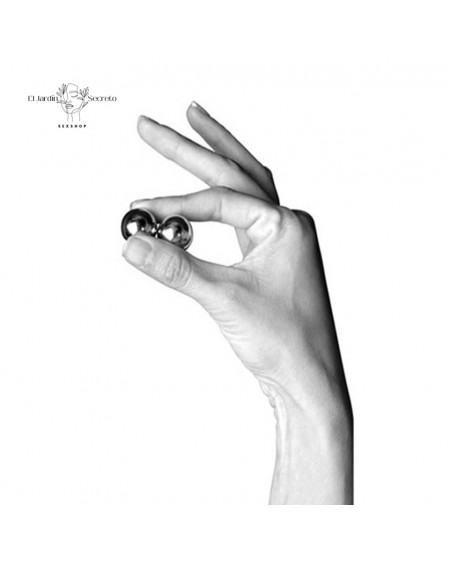 Bolas Kegel de Vidrio Plata Ben Wa Balls Silver Pipedream
