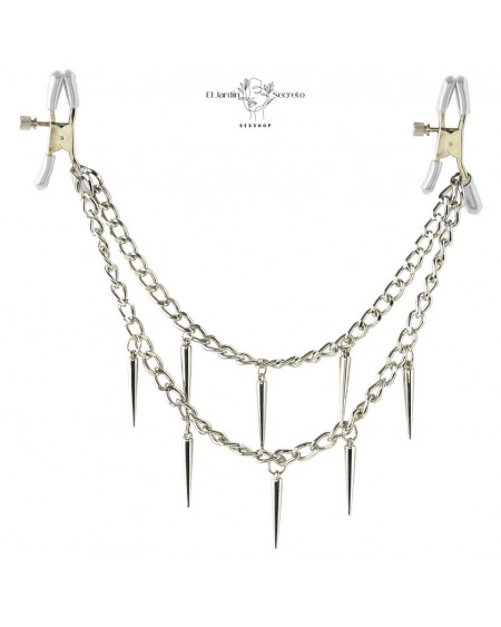 Pinzas Metálicas para Pezones Rock Hard Nipple Clamps Pipedream.