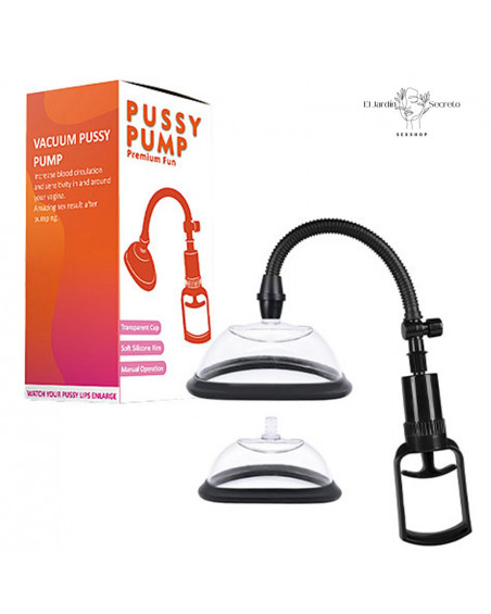 Bomba Vaginal Negro estimulador succionador de clítoris