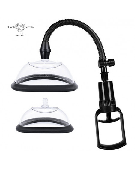 Bomba Vaginal Negro estimulador succionador de clítoris