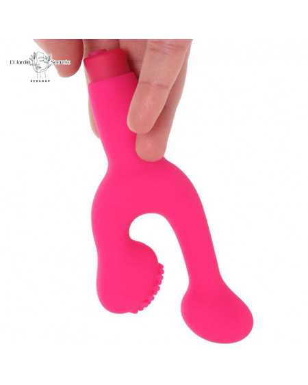 Vibrador para Punto G y Clitoris Finger Fun Pink NS INYA Novelties