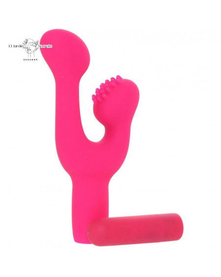 Vibrador para Punto G y Clitoris Finger Fun Pink NS INYA Novelties
