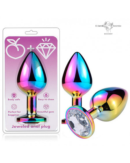 Plug Anal de Metal 7cm Cristal Small Chromatic Anal Plug