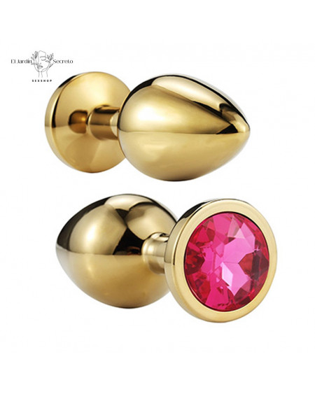 Plug anal 7cm metálico Gold Small Metal Anal Plug