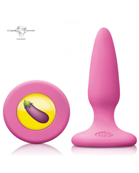 Plug anal 8cm Silicón DCK Rosa NS Novelties Mojis Emojicon