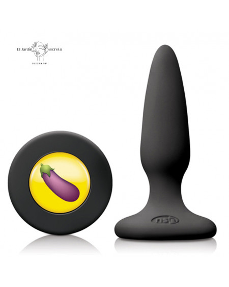 Plug anal 8cm Silicón DCK Negro NS Novelties Mojis Emojicon