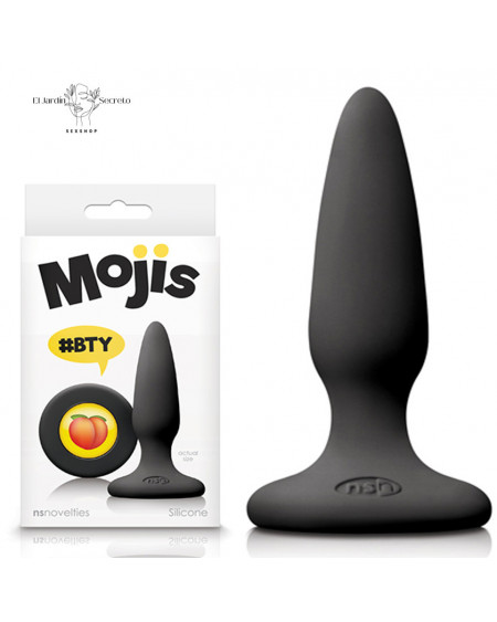 Plug anal 8cm Silicón BTY Black NS Novelties Mojis Emojicon