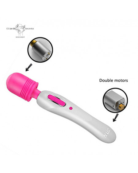 Vibrador 23cm varita cabeza flexible para estimulación de clítoris