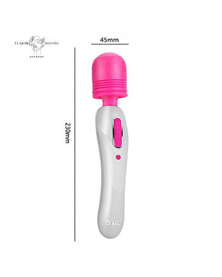 Vibrador 23cm varita cabeza flexible para estimulación de clítoris