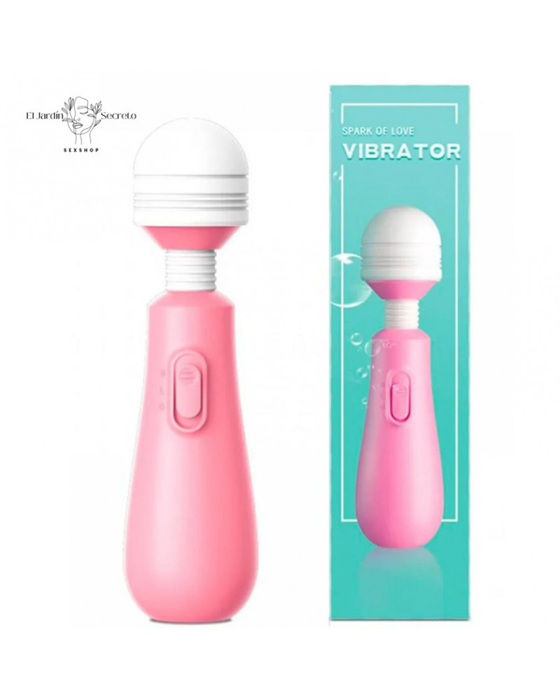 Mini Varita Rosa Vibrador 15cm para estimulación de clítoris