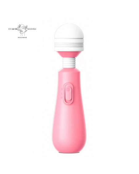 Mini Varita Rosa Vibrador 15cm para estimulación de clítoris