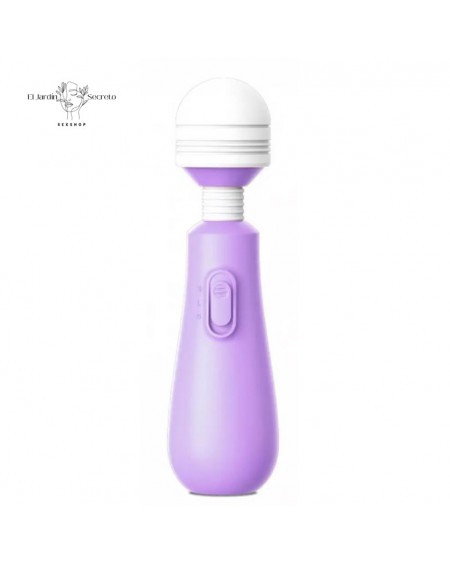Mini Varita Morado Vibrador 15cm para estimulación de clítoris