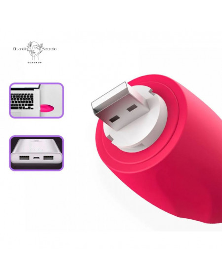 Bala 10cm con vibración estimulación de tu clítoris Kiss Red Lilo