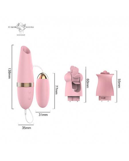 Huevo Vibrador para Clítoris con tres cabezas Sweetheart Lilo