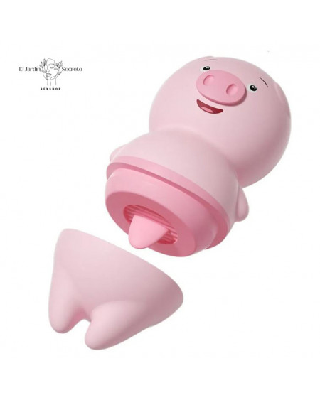Vibrador estimulador Clítoris Cerdito Pig Licking Lilo