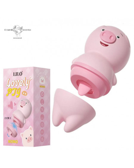 Vibrador estimulador Clítoris Cerdito Pig Licking Lilo