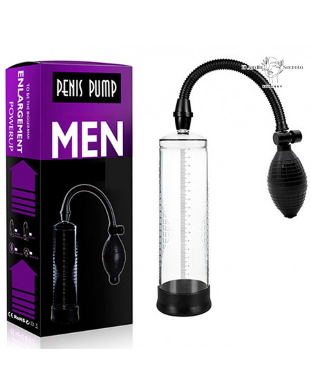 Bomba de Succión para pene Bomba Transparente con Perilla