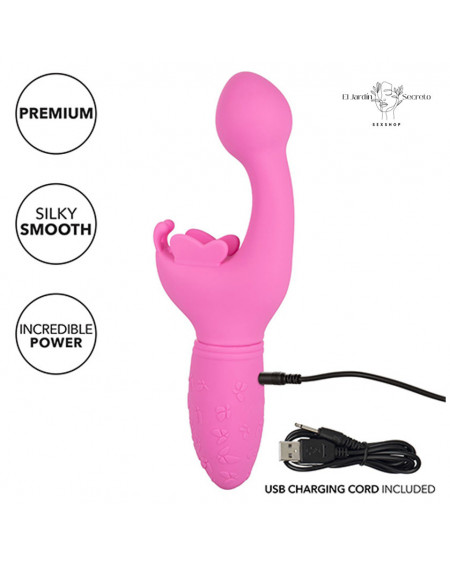 Vibrador Rosa Butterfly Kiss Punto G Clitoris Alas Vibradoras y Alta Potencia